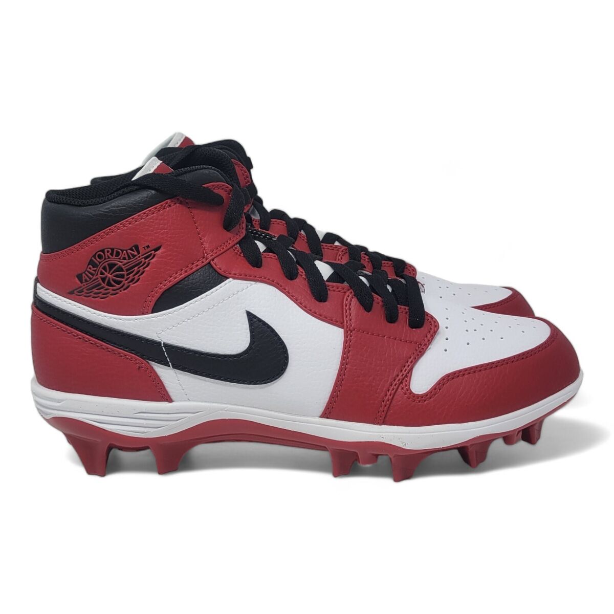 Nike Jordan 1 Mid TD Football Cleats Men's Size 10.5 White Nike Jordan 1 Mid TD Football Cleats Men's Size 10.5 White