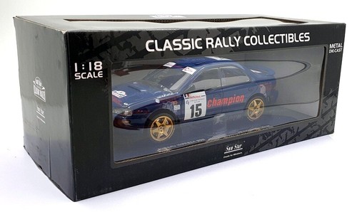 Sun Star 1/18 Scale Model Car 5511 Subaru Impreza 555 #15 Rallye de France 1996 - Picture 5 of 6