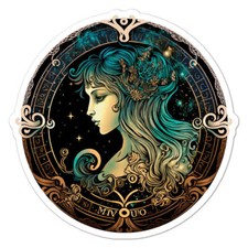 Virgo Zodiac Astrology Sticker Decal