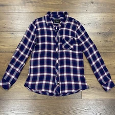 Rails Shirt Womens Small Blue Red Plaid Button Front Long Sleeve Top Soft