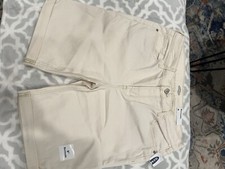 OLD NAVY MID RISE STRETCH BERMUDA JEANS SHORTS SIZE 8 IVORY NEW W/TAGS