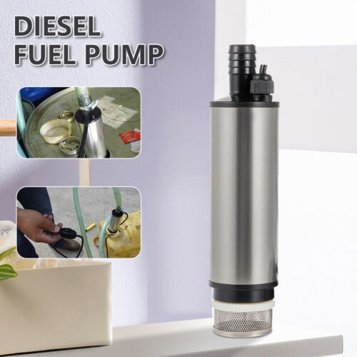 Aluminium 12V Diesel Fuel Pump Submersible Transfer Water Oil Vessel Car Auto AU - Picture 3 of 14