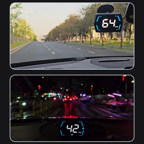 Universal Car Digital Speedometer GPS HUD Head Up Display MPH Overspeed Alarm - Bild 11 von 14