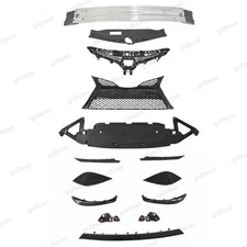 For Camry SE 2018-2020 Bumper Reinforcement Grille Kit with Molding Trim & Cover