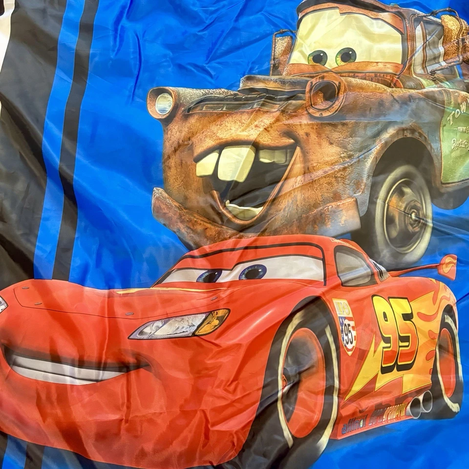 Disney Cars Sleeping Bag 30x54 in w/ Carry Bag – Kids Ages 4–8, McQueen - Image 3 of 4