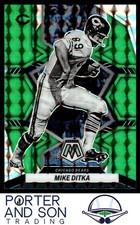 Mike Ditka Mosaic Green 2022 Panini Mosaic #38 Chicago Bears Football Card