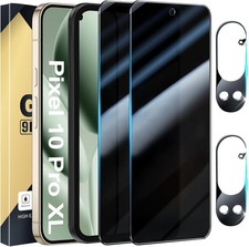  2 2 Pack Privacy Screen Protector for Pixel 10 Pro XL Tempered Glass with Came