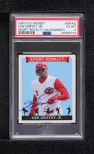 2007 Upper Deck Goudey Sport Royalty Ken Griffey Jr #SR-KG PSA 6 Auto HOF ff8