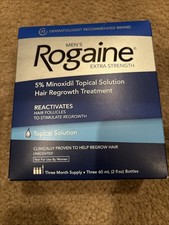 Rogaine Men's Extra Strength 5 Minoxidil for Hair Regrowth 3-Month Supply NEW