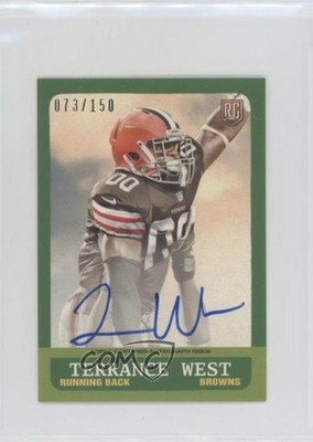 2014 Topps 1963 Design Mini Rookie 73/150 Terrance West #247 Auto RC 7ut