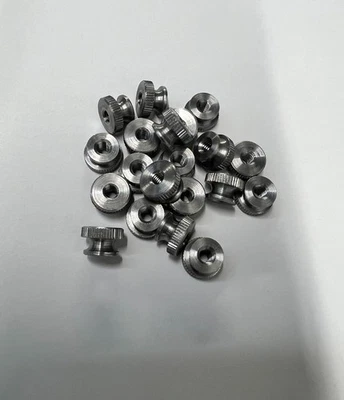 SPERRY AUTOMATICS CO Knurled Thumb Nut Steel 8-32 Thread 9/32 length - 50 Pieces 7213CRS