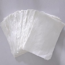 Recycled Handmde Cotton Rag Paper with Deckle Edge - Pack of 90 - Sample Pack
