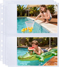 30 Pack 5X7 Photo Album Refill Pages for 3 Ring Binder,Ultra-Clear Photo Sleeves