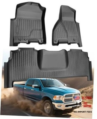 Car Floor Mats for Dodge Ram Mega Cab Only: 2010-2018 All-Weather Truck