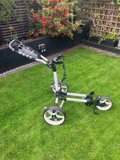 Fastfold Flat 3 wheel golf trolley