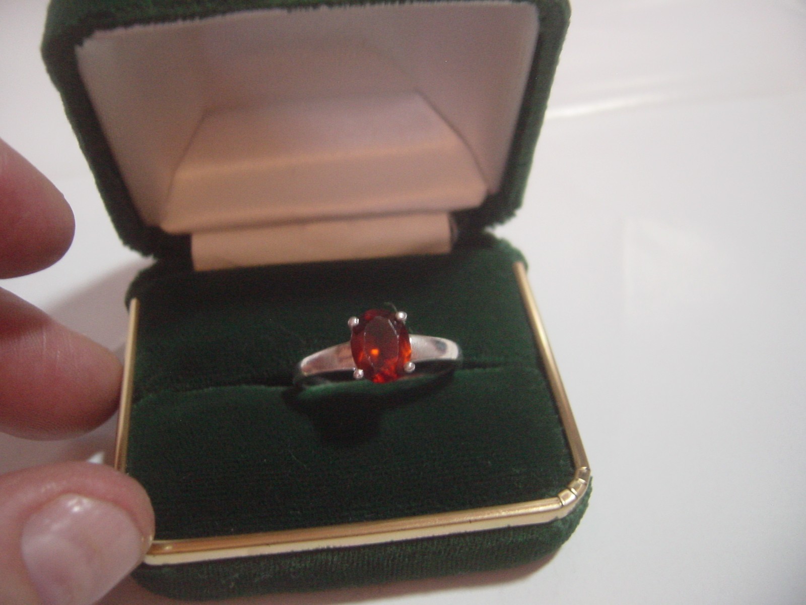 superb Solid Silver chunky large Ring-natural blo… - image 1