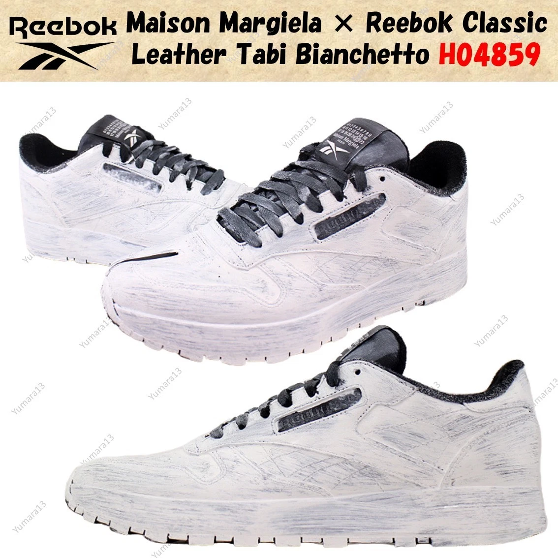 Reebok Maison Margiela x Classic Leather Tabi Whiteout for Sale Reebok Maison Margiela x Classic Leather Tabi Whiteout for Sale