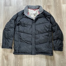 Nike Puffer Jacket Mens XL Black Down Filled Ski Winter Coat Vintage Y2K READ