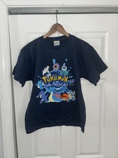 Nintendo Pok mon 1999 Vintage T-Shirt Gotta Catch Em All Size Large 14-16 Blue