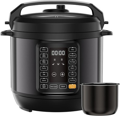 14-in-1 Electric Pressure Cooker,6QT/8QT,Stainless Steel,14 Presets Multi Cooker