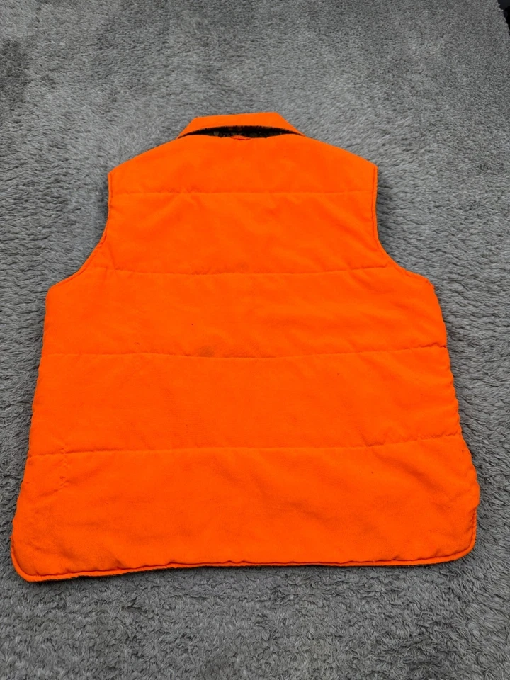Winchester Vest Men Large Trebark Camo Reversible Orange Conceal Hunting Vtg - Image 4 of 4