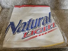 RARE! Vintage Natural Light Beer 36" Inflatable BEACH BALL  red, Blue Yellow Y2k