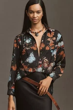 Anthropologie - The Brielle Relaxed Buttondown Blouse​ - Free Ship