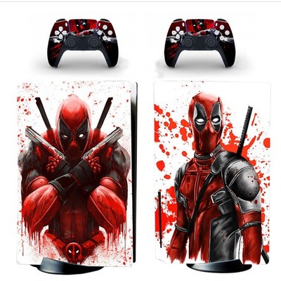 Deadpool Xforce Superhelden Haut Aufkleber für PES5 Disc Edition Konsole