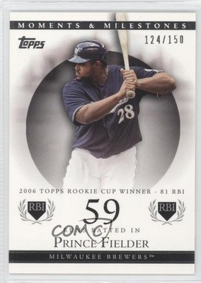 2007 Topps Moments & Milestones 124/150 Prince Fielder #59 4p7