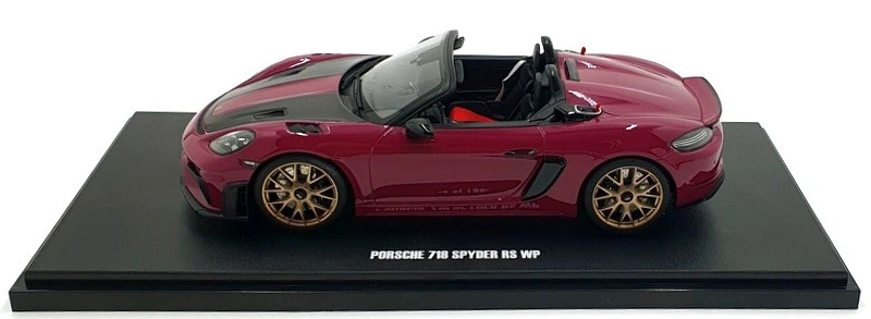 GT Spirit 1/18 Scale Resin GT486 - Porsche 718 Spyder RS WP - Dark Pink - Image 4 of 4