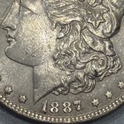 1887 Morgan Silver Dollar $1 90% Silver Business Strike Philadelphia KM#110 — photo 4