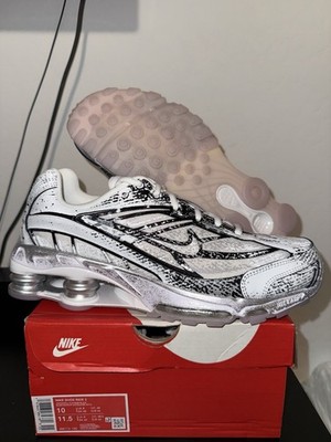 Size 10 Men's Nike Shox Ride 2 Metallic Platinum IB8174-100 New Damaged Box