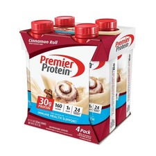 Premier Protein Shake, Cinnamon Roll, 30g Protein, 11 Fl Oz, 4 Ct