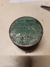 Vintage Advertising CLOVER MFG Valve Grinding Compound Tin Course & Fine 4 oz!!