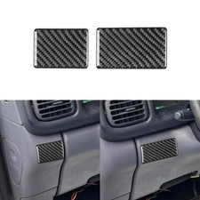 Cubierta de panel de tablero izquierdo de fibra de carbono 2 piezas para Dodge RAM 1500 2500 3500 98-02
