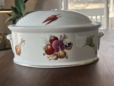 Vintage Louis Lourioux Le Faune Porcelain Covered Casserole Dish Lol24 France