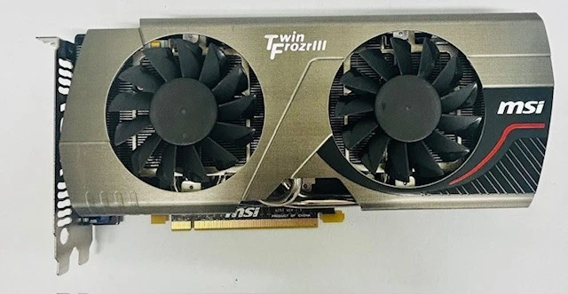 1.2GB MSI Twin Frozr III nVidia GeForce GTX 560 Ti Mini HDMI PCI-e Graphics Card - Image 4 of 4