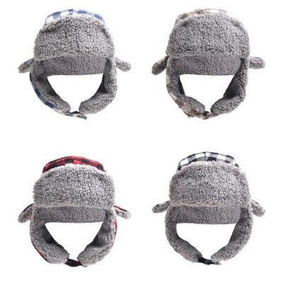 Winter Adult Trapper Hat Keep Warm Hat Cold Weather Windproof Hat for Cycling