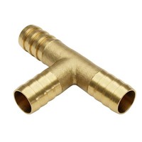 "10X T-Schlauchverbinder FüR 9Mm (3/8\") Schlauch Aus Messing T-Verbinder T-StüCk"