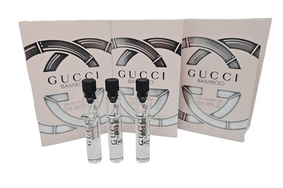 Gucci BAMBOO Eau de Parfum Mini Sample Vials 0.05 Fl. oz (LOT OF 3)