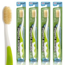 MOUTHWATCHERS Soft Flossing Toothbrushes, Value 1 Count Pack of 4 , Green