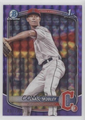 2025 Bowman Chrome Prospects Purple Geometric Refractor 31/250 Chase Mobley 09an