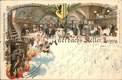 Leipzig Auerbachs cellar Göthe Zimmer Faus Kell