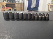 Vintage Craftsman 11pc 12 Drive Sae Shallow Sockets 6 Point 38- 1 G Series