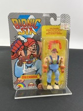 Bionic Six Mechanic Action Figure 3.75” Die Cast  LJN Toys 1986 Sealed MOC A+