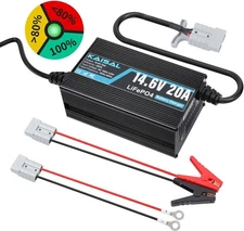 12V 20A Lithium Battery Charger 14.6V LiFePO4 Battery Charger For RV, Boat, Car