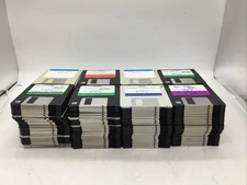HUGE Lot of 200 3.5" Used Vintage Floppy Disks Mixed Brands Mixed Colors