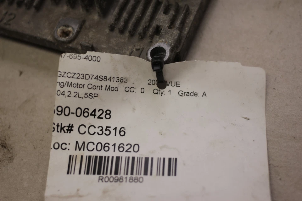 正品 原始设备制造商 Saturn 12586597 发动机控制模块 ECM ECU 适合 2004 Saturn Vue  — 第 4/4 张图片