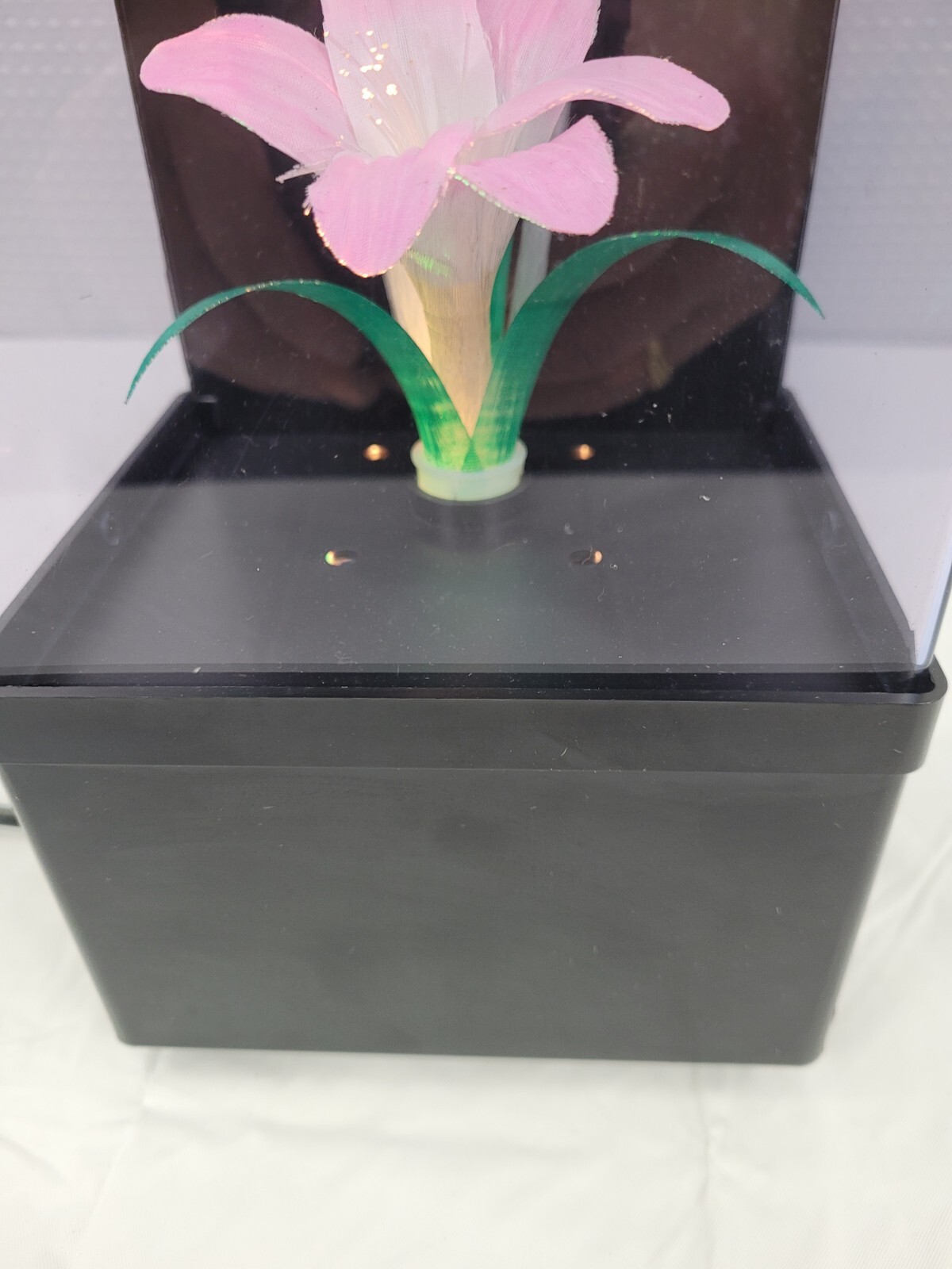 Vintage Retro 80's Fiber Optic Flowers Light Lamp Music Box Works eBay