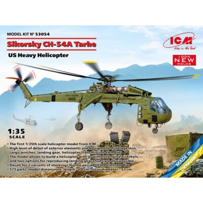 ICM #53054 1/35 Sikorsky CH-54A Tarhe US heavy helicopter